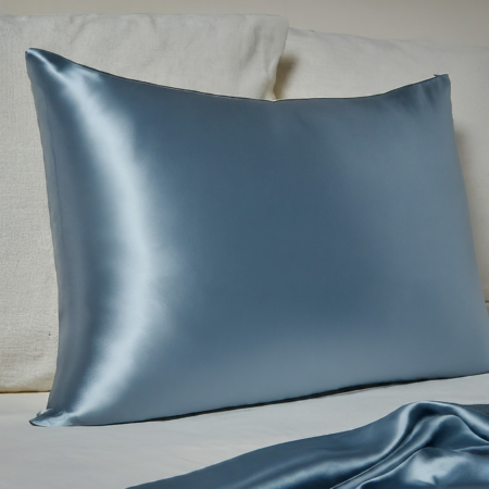 AshBlue 100% Mulberry Silk Pillowcase Standard Size
